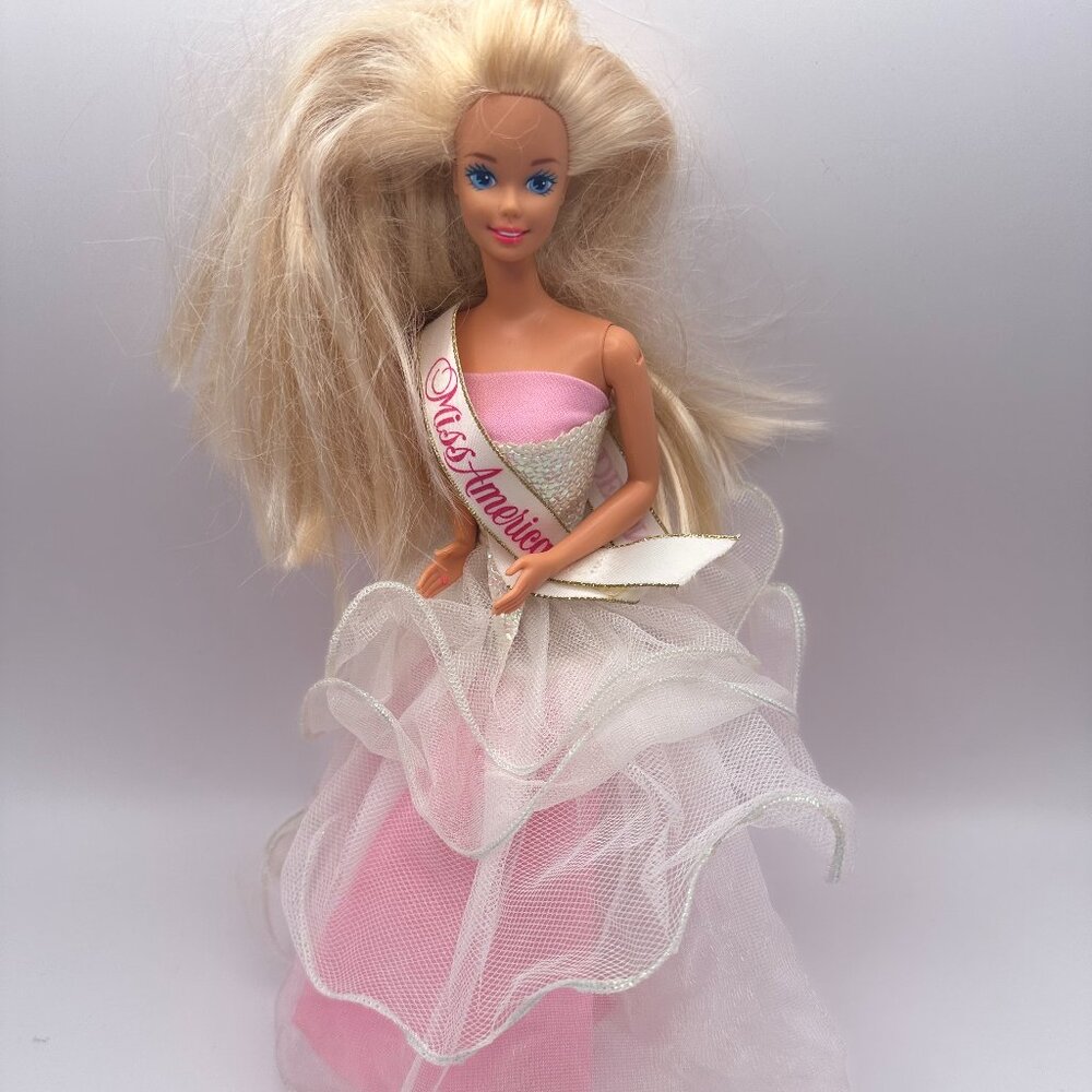 Vintage Barbie 1989 Dance Magic Miss America Doll with Dress/Sash/Ring Mattel